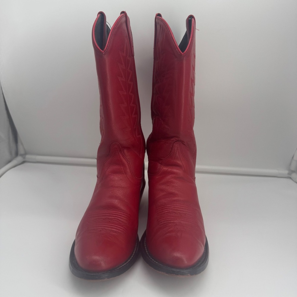 Sheplers Old West Corona Red Leather Cowgirl Boots SCL7016 Women's 6.5B